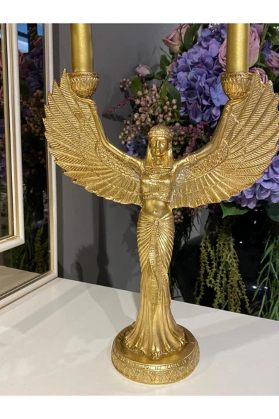 Şamdan Melek Kleopatra Gold - Resim 2