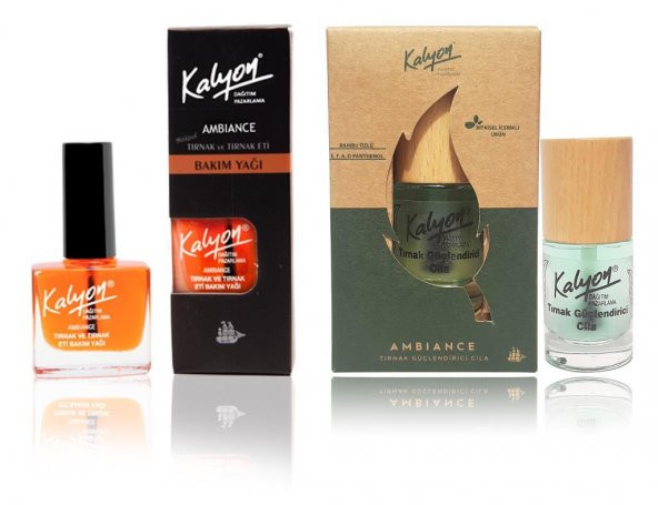 Kalyon Tırnak Bakım Yağı+Kalyon Bitkisel Tırnak Güçlendirici Cila 11 Ml ürün görseli 1