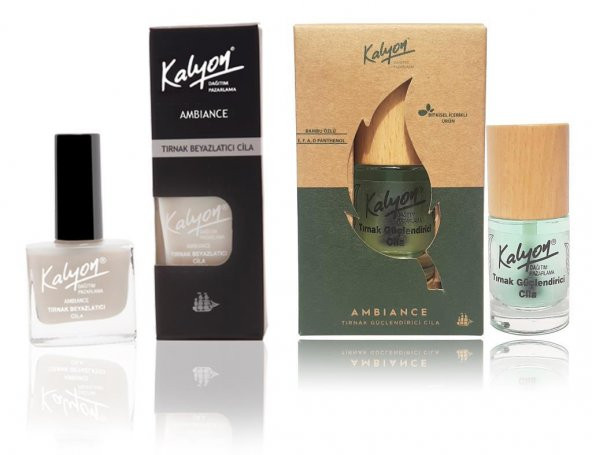 Kalyon Tırnak Beyazlatıcı Cilai+Kalyon Bitkisel Tırnak Güçlendirici Cila 11 Ml ürün görseli 1