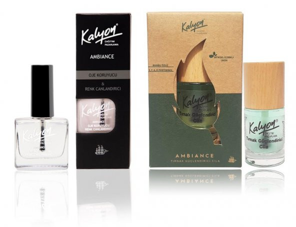 Kalyon Oje Koruyucu+Kalyon Bitkisel Tırnak Güçlendirici Cila 11 Ml ürün görseli 1