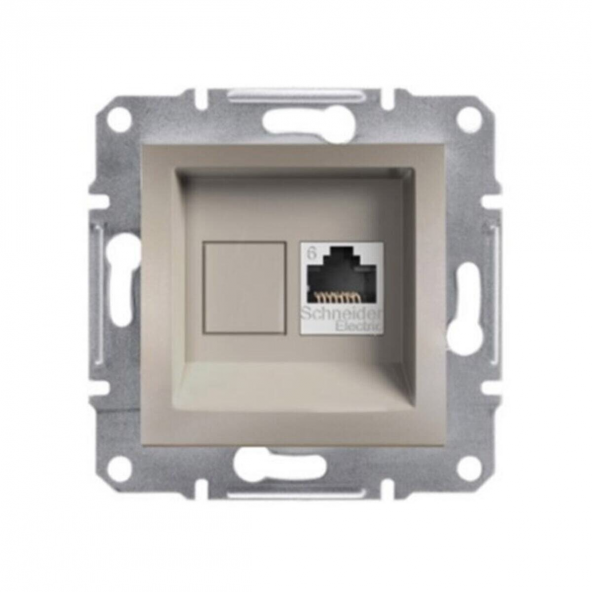 Schneider Asfora 1*RJ45 CAT.6 UTP Bronz EPH4700169 (ERÇEVESİZ) ürün görseli 1