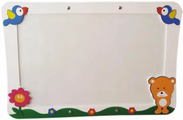 KUŞ VE AYICIK FİGÜRLÜ AYNA (105X140) CM ürün görseli 1