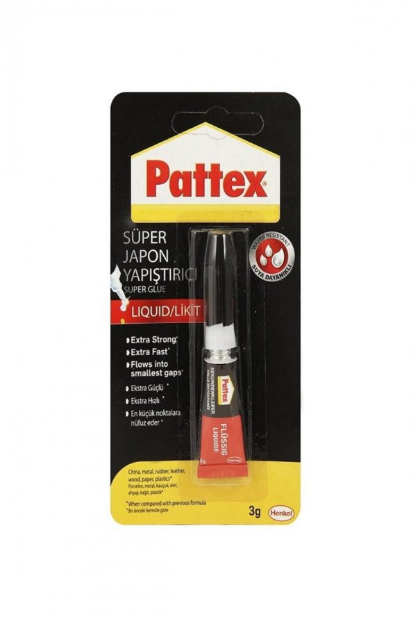 Pattex Süper Japon Yapıştırıcı Likit (3 Gr) ürün görseli 1