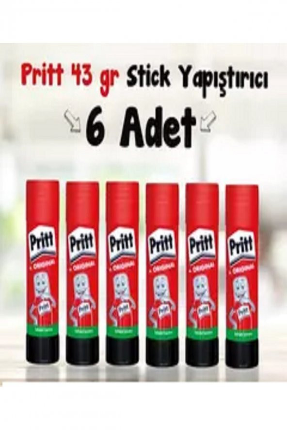 Pritt : Stick Yapıştırıcı 43g ( 6 Adet ) / ürün görseli 1