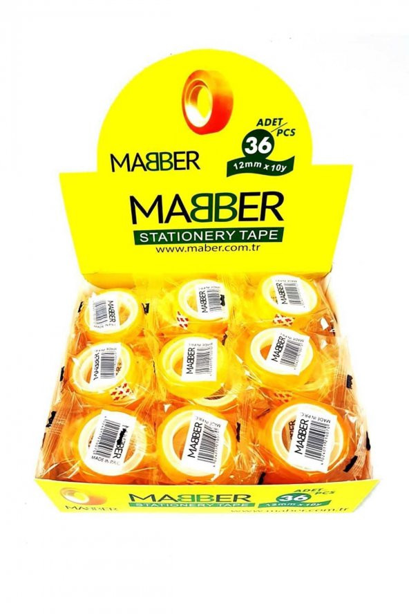 mabber Para Bandı 12mmx10mt 36lı Paket ürün görseli 1