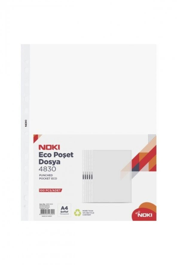 Nokian Noki Poşet Dosya Eco 100 Lü 4830 ürün görseli 1