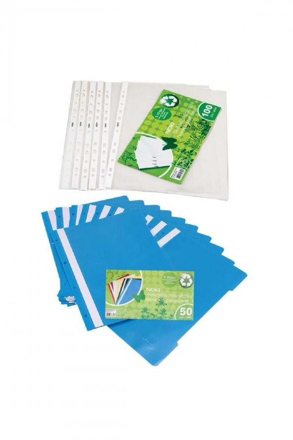 Noki Eco Telli Dosya 50li ve  Eco Poşet Dosya 100 lü ürün görseli 1