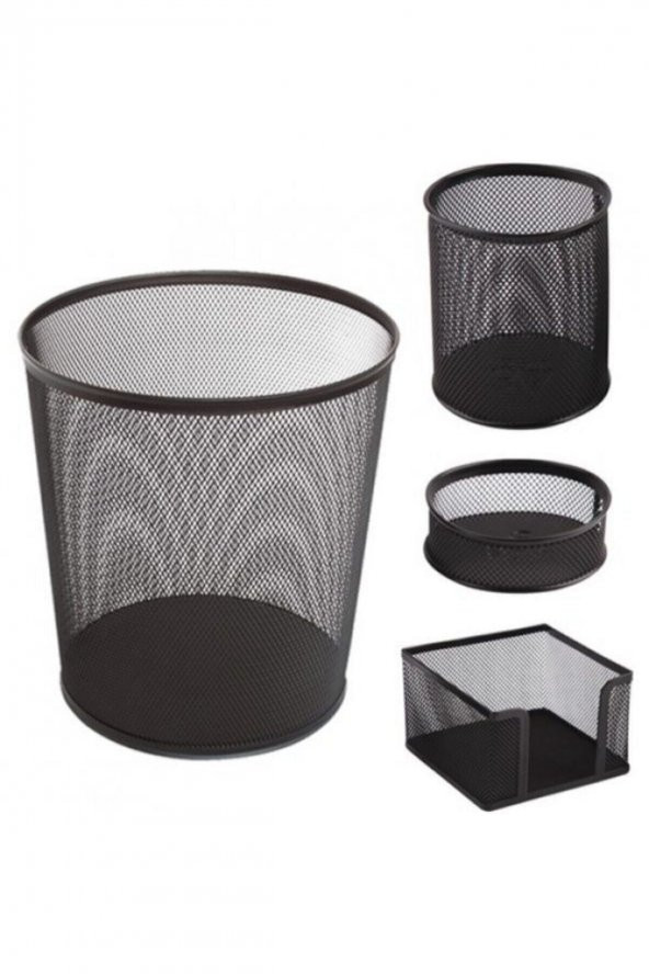Globox Metal Ofis Seti 4lü Çöp Kutulu Glb001 Fx ürün görseli 1