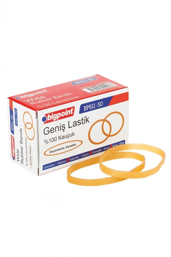 Bigpoint Geniş Ambalaj Lastiği 50 Gram 100 Kauçuk ürün görseli 1