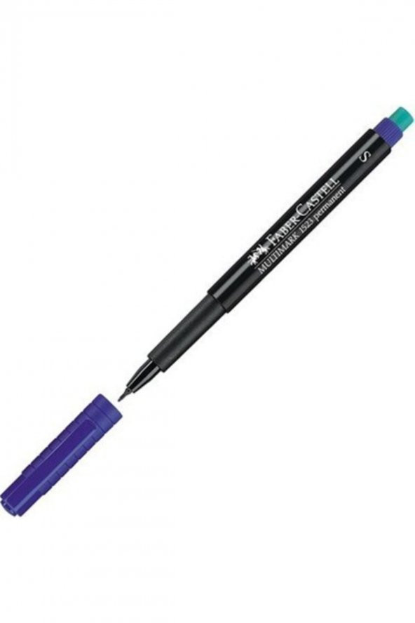 Faber Castell 1523 Multimark Permanent Asetat Mavi Kalem (s) ürün görseli 1