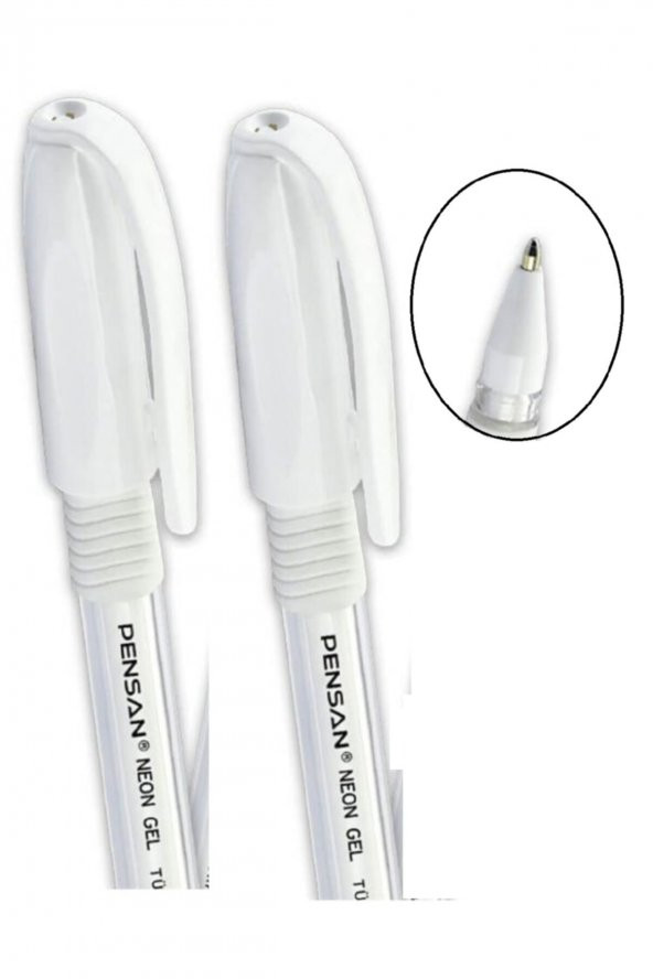 Pensan Beyaz Neon Tükenmez Kalem Jel 1.0 Mm (2 Adet) ürün görseli 1