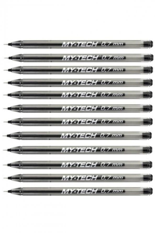 Pensan My-tech Ball Point Fine 0.7 Siyah 12li ürün görseli 1