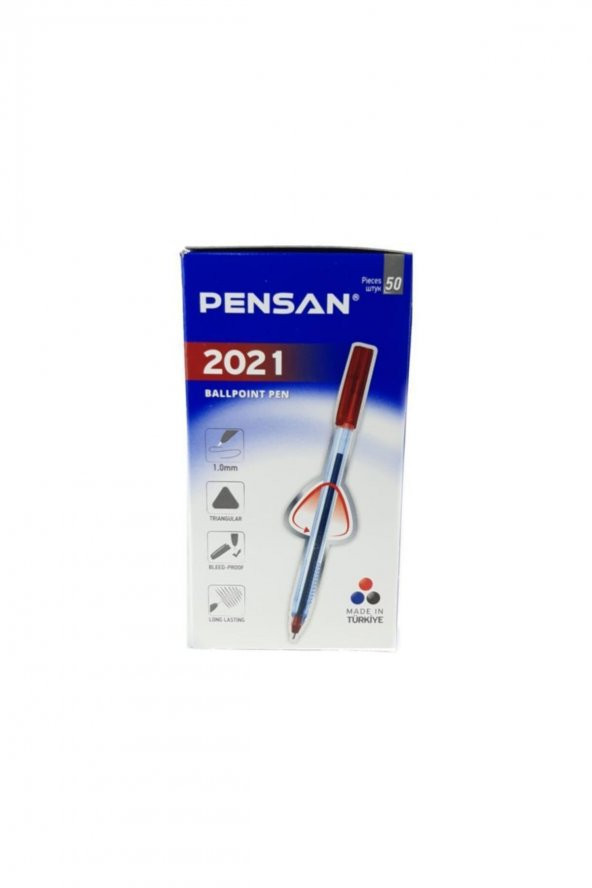 Pensan Tükenmez Kalem Üçgen 50 Li 1.0 Mm ürün görseli 1