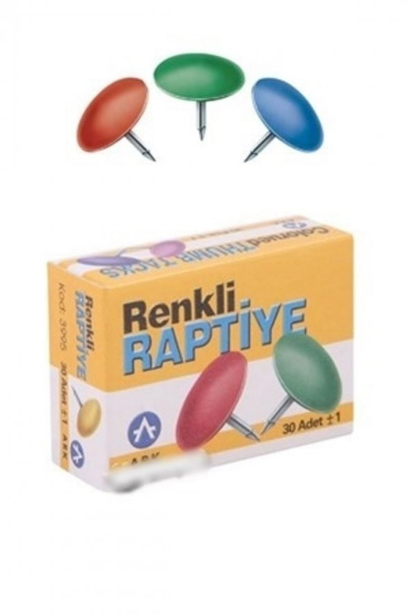 Ark Renkli Raptiye 30 Adet ürün görseli 1