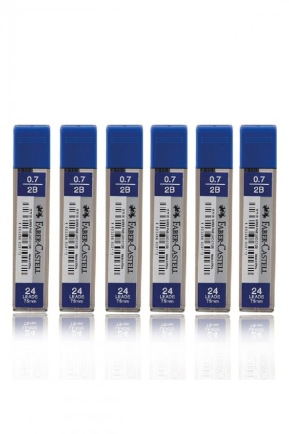 Faber Castell 6 Tüp 75mm 2b 0.7 Kalem Ucu ürün görseli 1