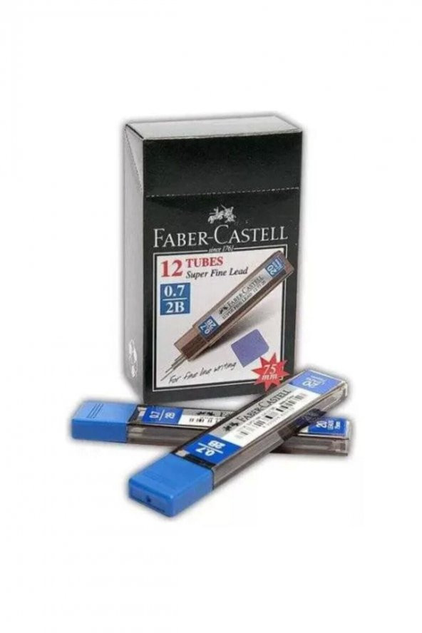 Faber Castell Super Fine Min Kurşun Kalem Ucu 0.7 Mm 2b 12li Kutu ürün görseli 1