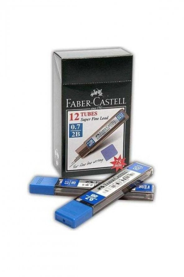 Faber Castell Faber Min Süper Fine 07mm 2b 75mm 127720 (12 Tüp) ürün görseli 1