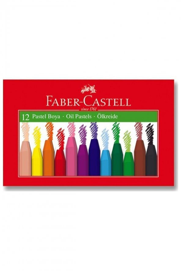 Faber Castell Pastel Boya 12 Renk Karton Kutu ürün görseli 1