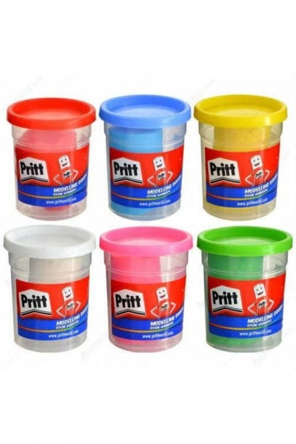 Pritt Oyun Hamuru 6 Renk 100 gr 1831457 - Resim 2