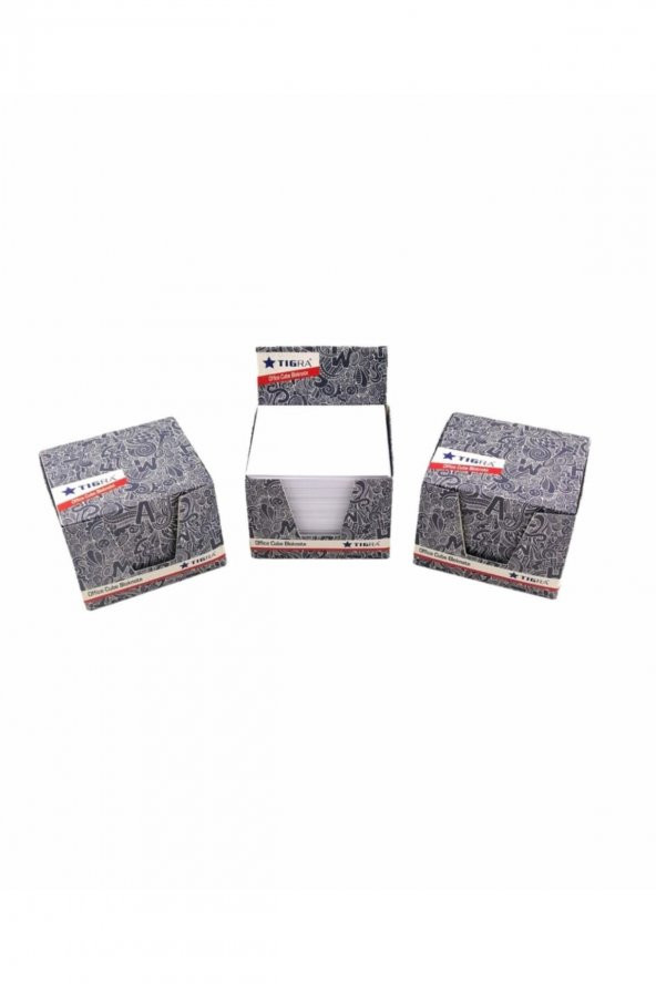 Tigra 7x8cm Ebat 500lü Küp Blok Beyaz 3 Adet ürün görseli 1