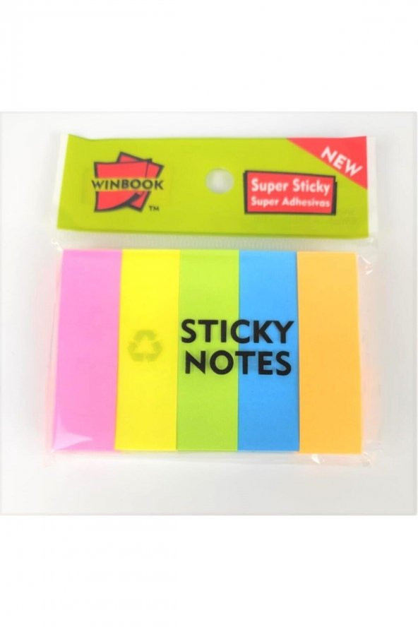 Linea Sticky Notes Renkli Ayraç 76x51mm Index 5 Renk ürün görseli 1