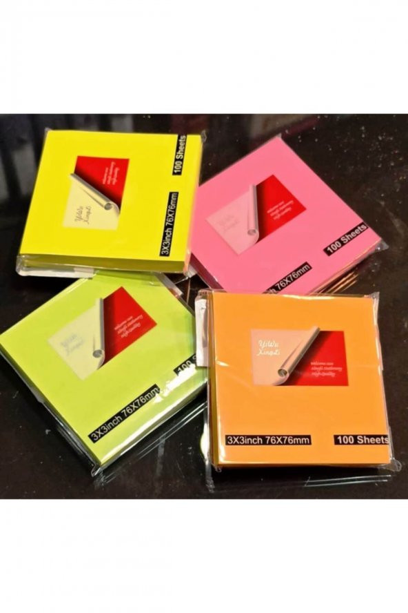 Notix Post-it Yapışkanlı Not Kağıdı 76x76 mm 4 Renk ürün görseli 1