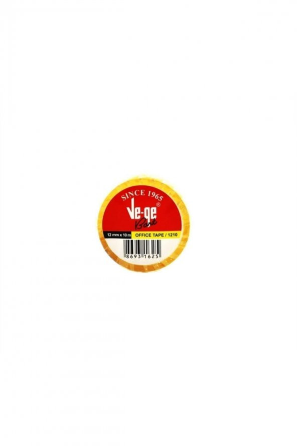 Vege Ve-ge Selefon Bant Office Tape 12 Mm X 10 Metre ( 12 Li Paket) ürün görseli 1