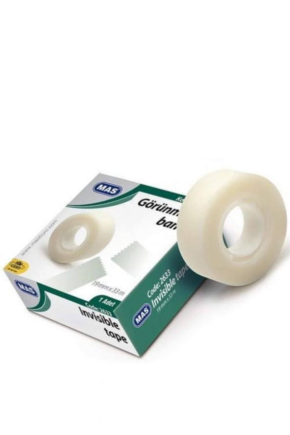 Mas 2633 Görünmez Bant 19mm X 33mt (8 Li Paket) ürün görseli 1