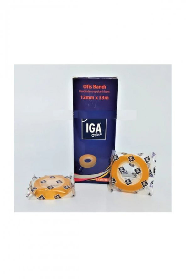 Iga F.S Iga 12x33 Metre Selefon Bant Para Bandı 1 Paket - 12 Adet ürün görseli 1