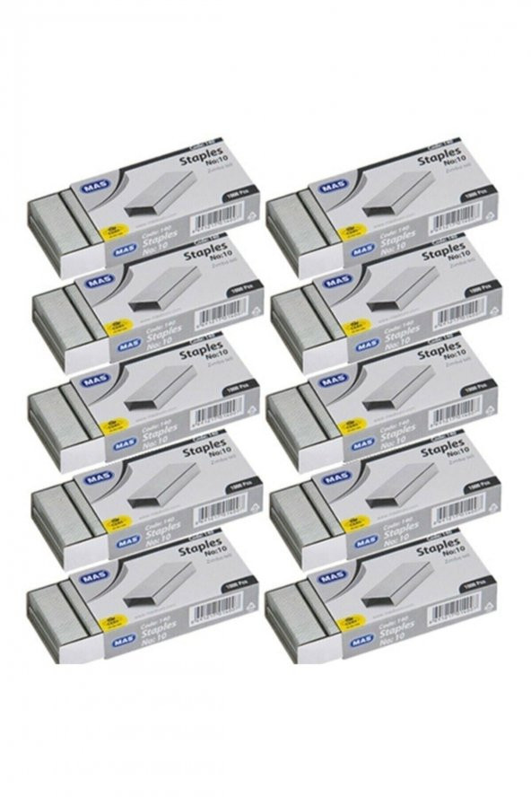 Mas 140 Zımba Teli No:10 Beyaz 10 Paket ürün görseli 1