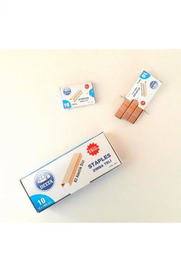 Delta Zımba Teli No: 10 Sarı (10lu Paket) ürün görseli 1