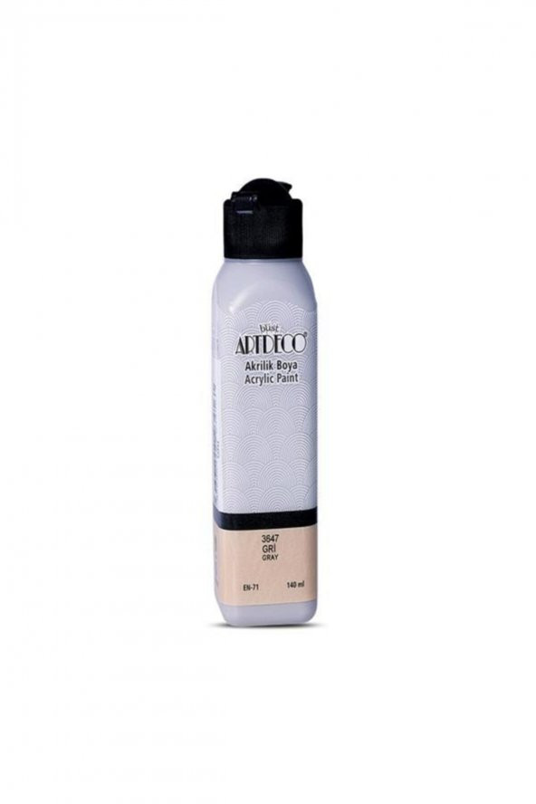 Artdeco Akrilik Boya 140ml Gri 3647 ürün görseli 1
