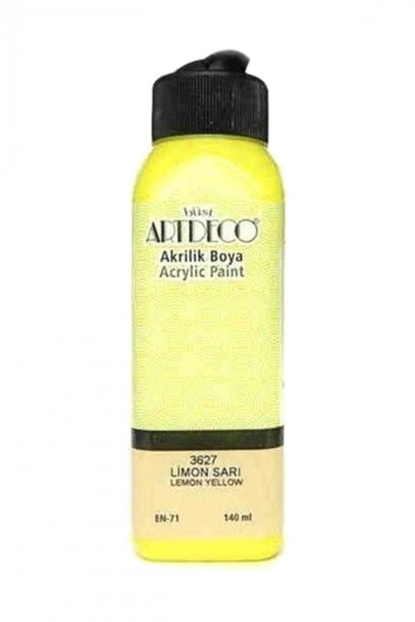 Artdeco Limon Sarı Akrilik Boya 140 ml ürün görseli 1