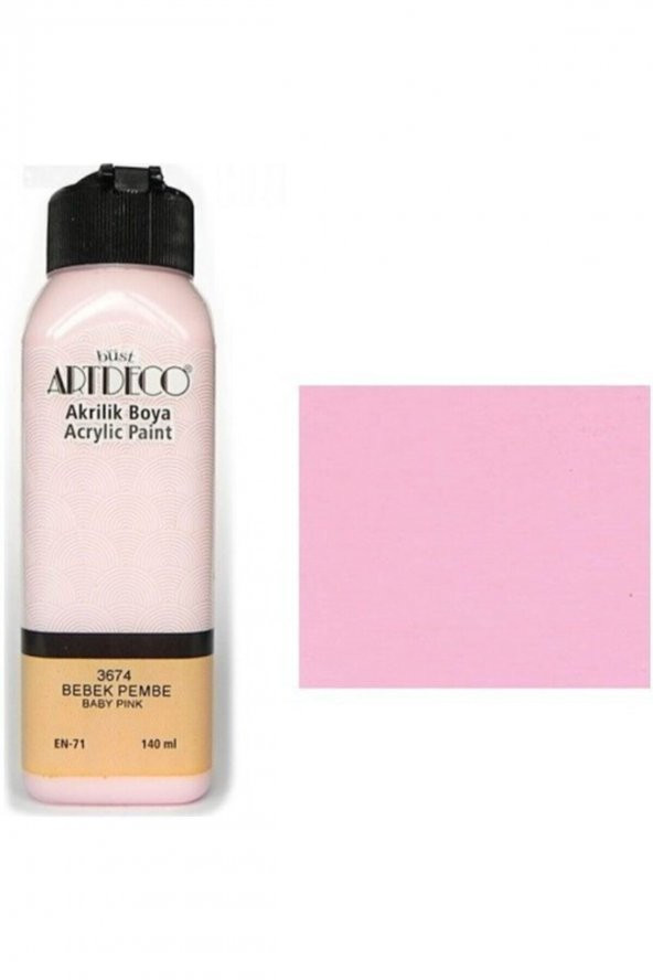 Artdeco Akrilik Boya 140 ml 3674 Bebek Pembe ürün görseli 1