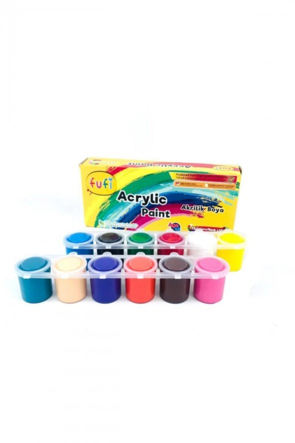 Fufi Akrilik Boya 12x25 Ml ürün görseli 1