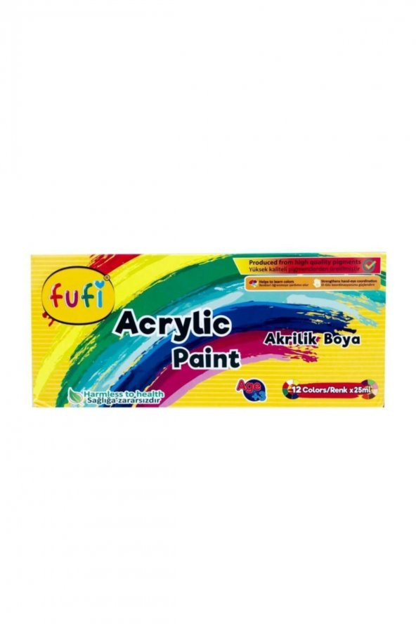Fufi Akrilik Boya 12x25 Ml - Resim 2
