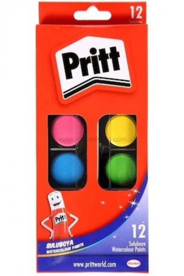 Pritt Sulu Boya 12li Küçük Tablet ürün görseli 1