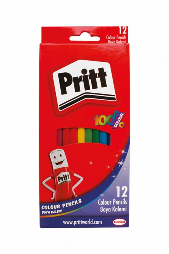 Pritt 12 Renk Kuru Boya Tam Boy 1219734 ürün görseli 1