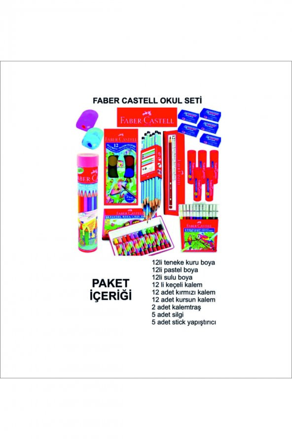 Faber Castell Okul Paketi - Resim 2