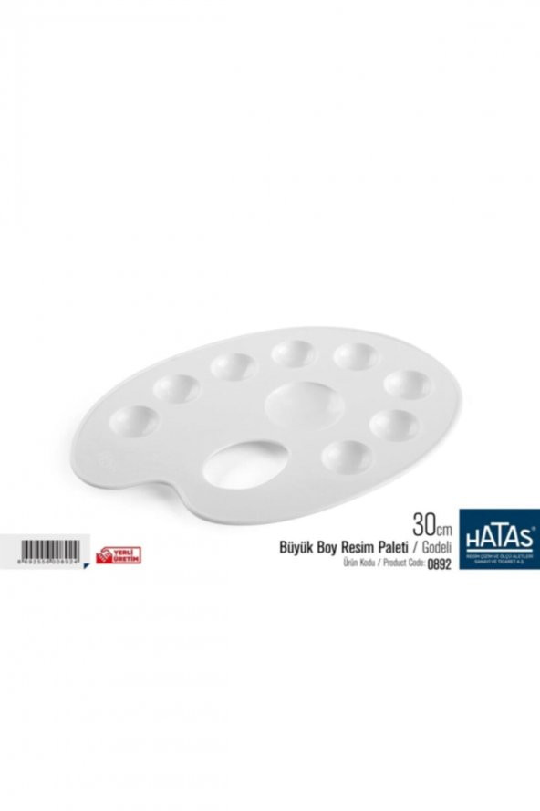HATAS Büyük Boy Resim Paleti (godeli) 30 Cm. ürün görseli 1