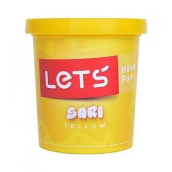 Lets Oyun Hamuru Tek Renk Sarı 115 GR L8440-1 ürün görseli 1