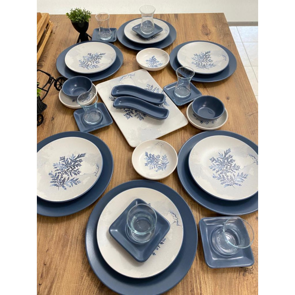 Keramika Takım Kahvaltı Blue Magıc 33 Parça 6 Kişilik ürün görseli 1