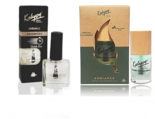 Kalyon Oje Kurutucu Fırçalı+Kalyon Bitkisel Tırnak Güçlendirici Cila 11 Ml ürün görseli 1