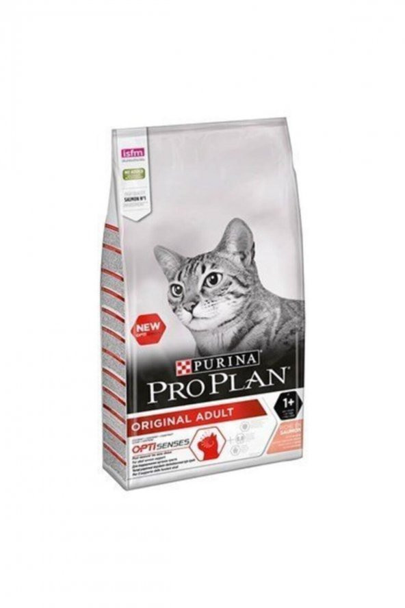 Pro Plan Adult Somonlu ve Pirinçli Yetişkin Kedi Maması 10 KG ürün görseli 1