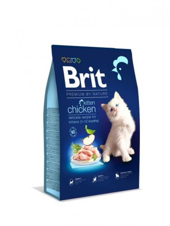 Brit Premium Kitten Tavuklu  Yavru Kedi Maması 8 KG ürün görseli 1