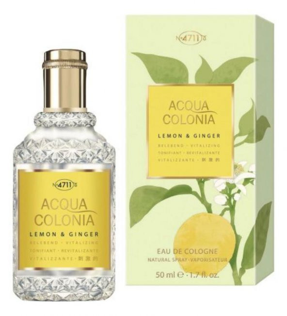 4711 Acqua Colonia Lemon & Ginger Unisex Parfüm EDC 50 ML ürün görseli 1