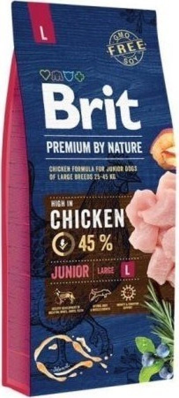 Brit Premium Tavuklu Büyük Irk Yavru Köpek Maması 15 KG ürün görseli 1