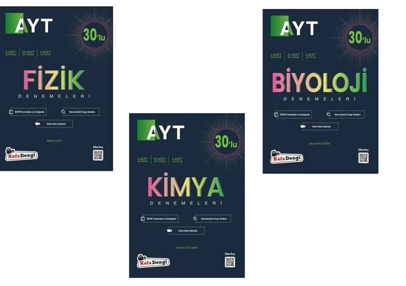 Kafadengi 2025 Ayt Fizik Kimya Biyoloji Branş Deneme Seti ürün görseli 1