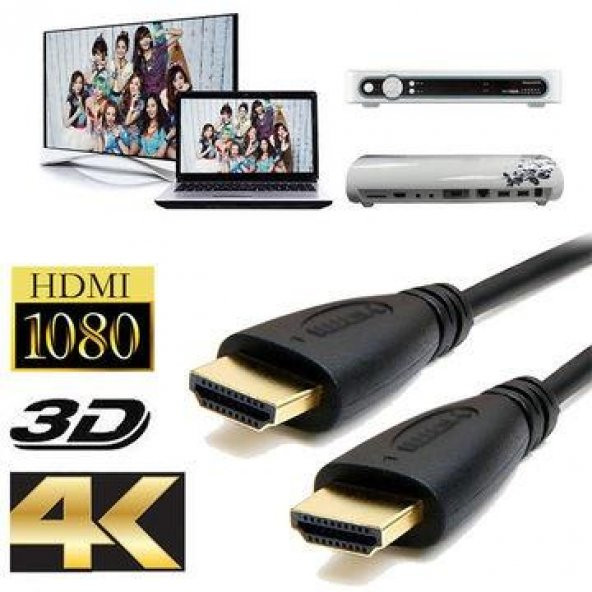HDMI Kablo V2.0 4K 3D - 0.50 Metre ürün görseli 1