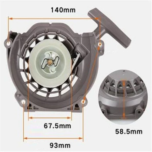 Kaan CP 150 Mini Çapa Starter Kapak Komple - Resim 2